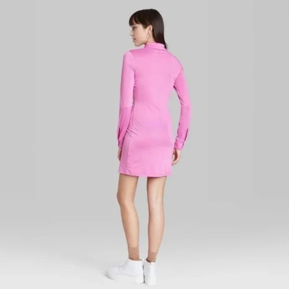 Wild Fable Long Sleeve Button-Front Knit Dress‚ Mauve XXL NWT - Picture 2 of 5